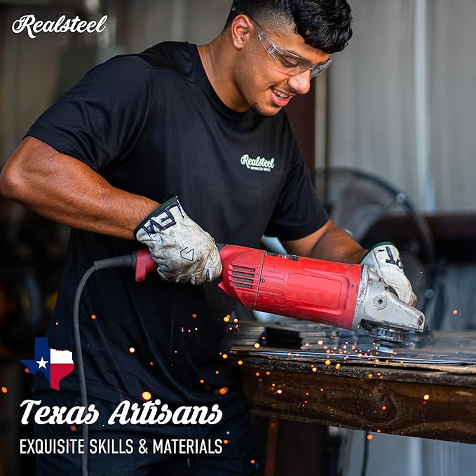 RealSteel Metal Garden Sculptures & Statues, Yard Art, Flowerbed Decoration, Outdoor Decor, Animal Stake Pack - Gold