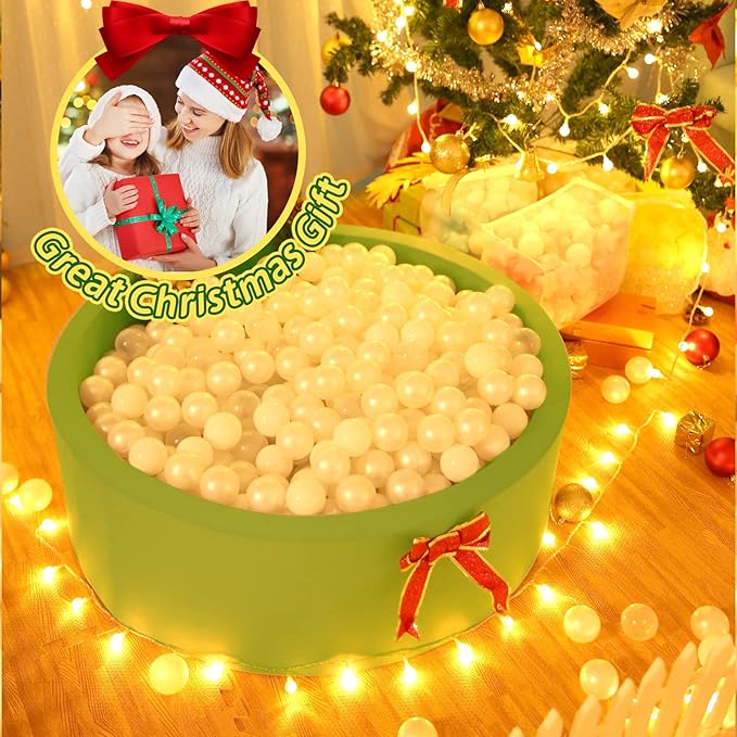 TRENDPLAY Plastic Balls for Ball Pits 2.2 Inch, Pack of 50 100 200 500 Hollow Balls, Perfect for Toddler Baby Pools,Party,Festival Decoration