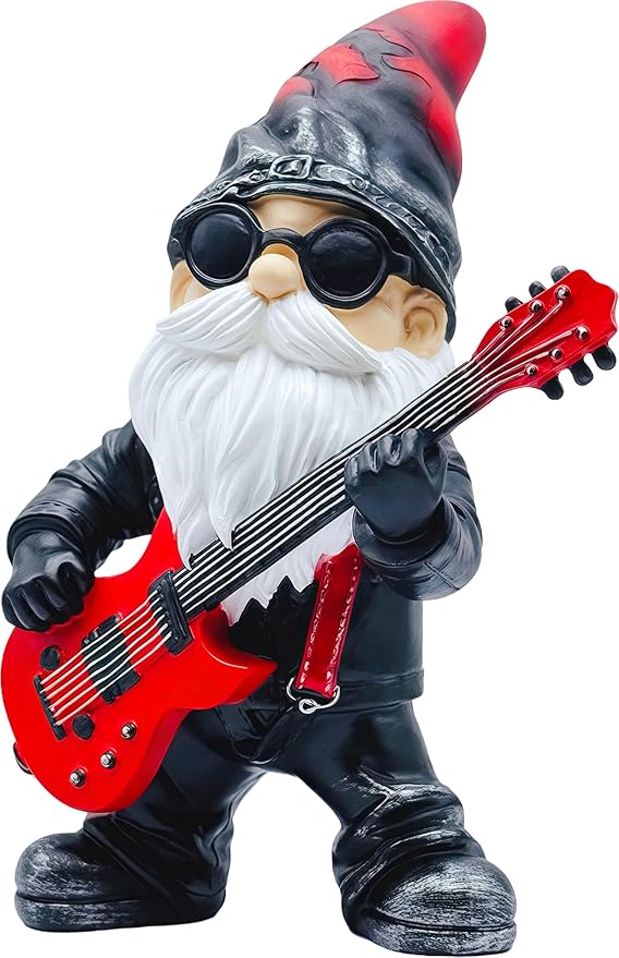 Funny Garden Gnomes Statues Yard Decorations Outdoor Garden Decor, 8” Hippie Gnomes Garden Statues, Patio, Lawn Ornament, Gardening Gifts for Women for Housewarming