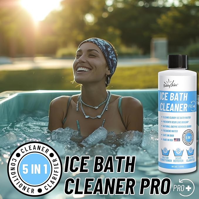 5in1 Weekly Cold Plunge Water Treatment - Cold Plunge Cleaner, Ice Bath Cleaner, Water Stabilizer For Cold Plunge Ice Pod, Clarifier Softener, Cold Plunge Accessories, Ice Bath Accessories