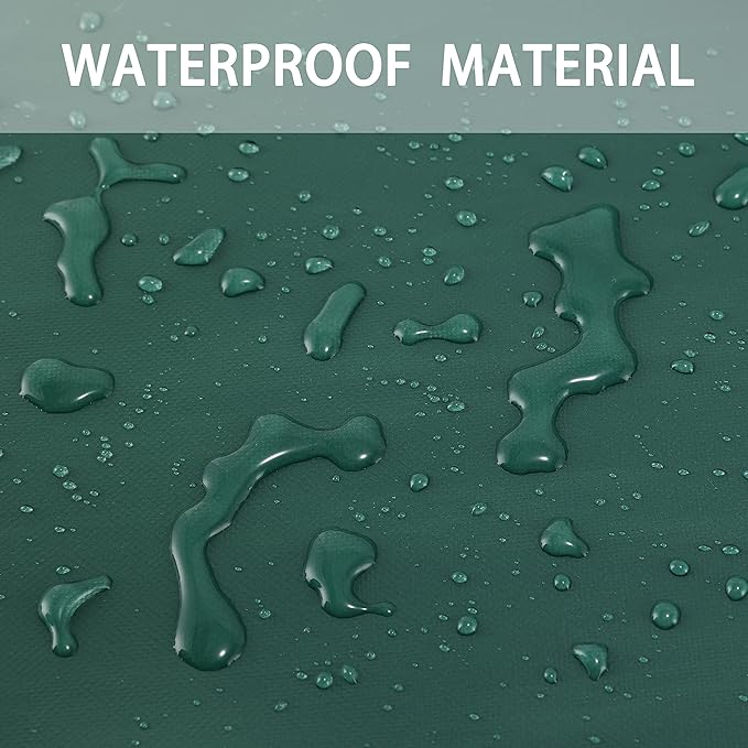 Leaf Tarp with 4 Handles Garden Waste Yard Tarps Extra Reinforced Corner Waterproof Reusable Durable Tarp Collector for Clean-Ups