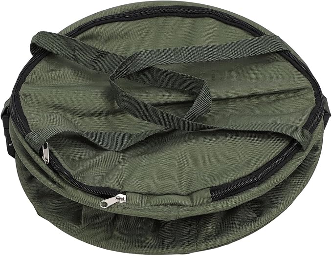Zunate Collapsible Lawn and Leaf Bag, 24 Gallon Collapsible Trash Can, Reusable Outdoor Yard Waste Leaf Bag Garden Garbage Bin, Garden Garbage Bag with Lid, Lawn and Leaf Bags for