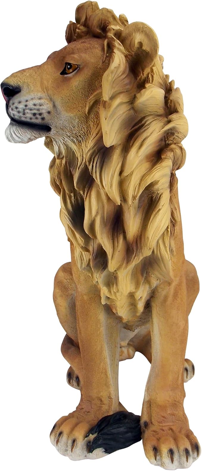 Design Toscano King of Beasts Lion Indoor/Outdoor Garden Statue, 13 Inches Wide, 21 Inches Deep, 27 Inches High, Handcast Polyresin, Full Color Finish
