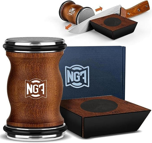 Rolling Knife Sharpener Kit with Diamond Discs, Multi Angle Magnetic Knife Sharpener Roller Tool for Kitchen and Pocket Knives Diamond&Ceramic Knife Sharpening System Set