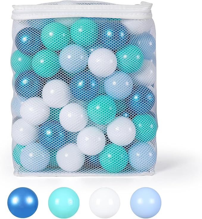 TRENDPLAY Plastic Balls for Ball Pits 2.2 Inch, Pack of 50 100 200 500 Hollow Balls, Perfect for Toddler Baby Pools,Party,Festival Decoration
