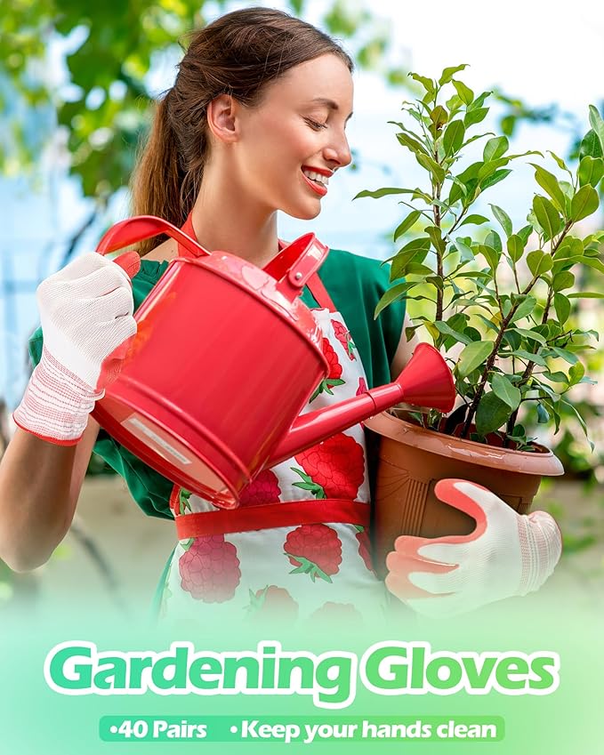 Irenare Gardening Gloves Bulk for Women Ladies Breathable Rubber Coated Garden Glove for Yard Outdoor Work with Grip