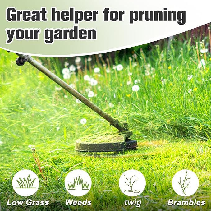 String Trimmer Line .065", 550 Feet Weed Eater String, Round Trimmer Line for Universal Replacement, Orange Premium Nylon String Trimmer Line For Light Grass&Weeds