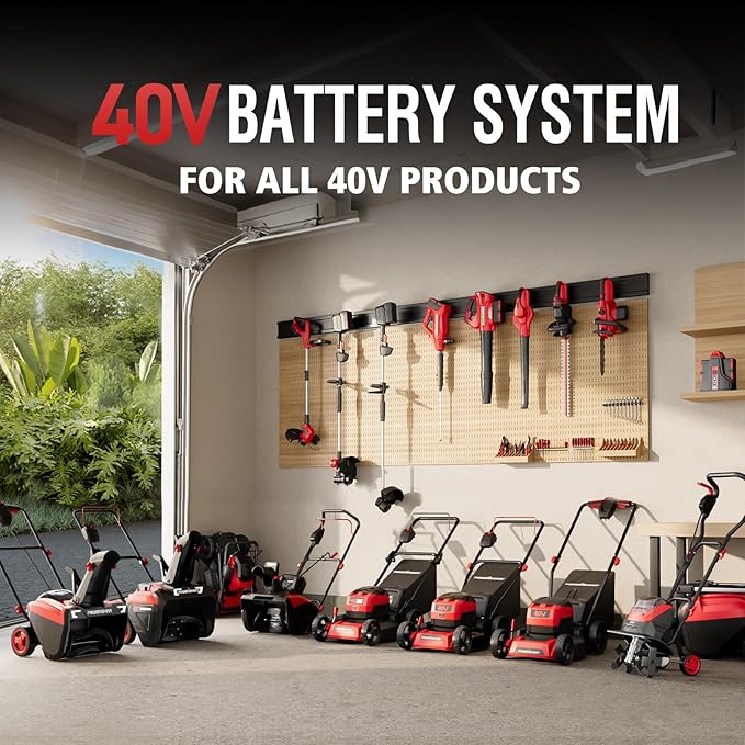 PowerSmart 40V 17" Cordless Lawn Mower with 4.0Ah Battery and Charger, Brushless Motor, up to 1/8 Acre, 3-in-1 (MB2418A)