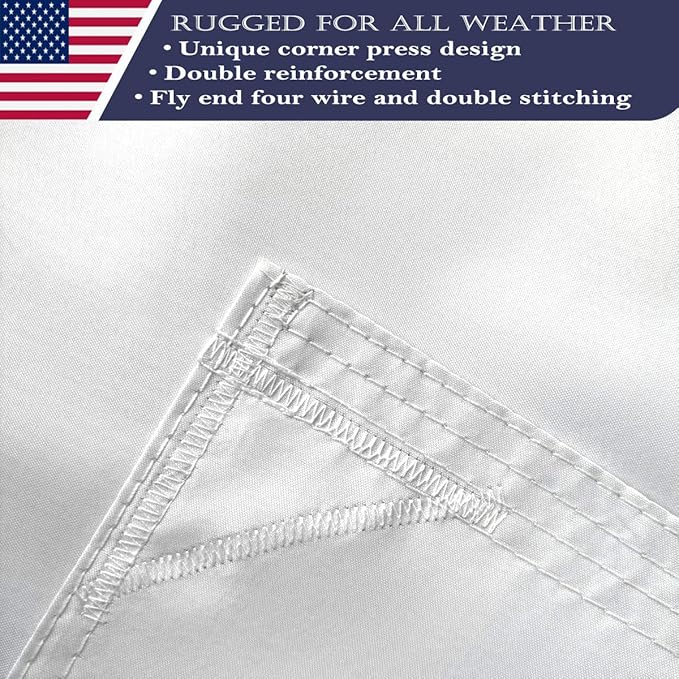 Double Sided Californian State Flag 4x6 Made in USA Outdoor Heavy Duty 3 Ply Polyester Californian Flags with White Starting Tape and 2 Brass Grommets