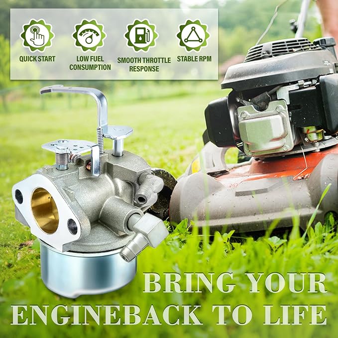 640152 Carburetor for Tecumseh 640152A 640023 640051 640140 640260B HM80 HM90 HM100 8-10 HP Engine Snow Blower Mower 5000w Generator (6)
