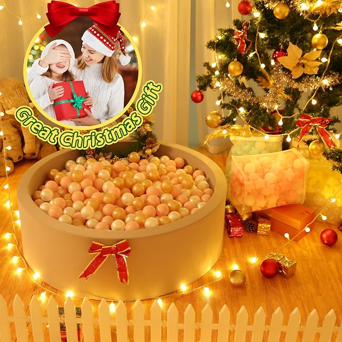 TRENDPLAY Plastic Balls for Ball Pits 2.2 Inch, Pack of 50 100 200 500 Hollow Balls, Perfect for Toddler Baby Pools,Party,Festival Decoration