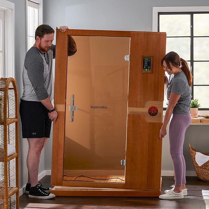 Dynamic Saunas Venice 2-Person Low EMF (Under 8 MG) FAR Infrared Sauna, Curb Side Delivery New