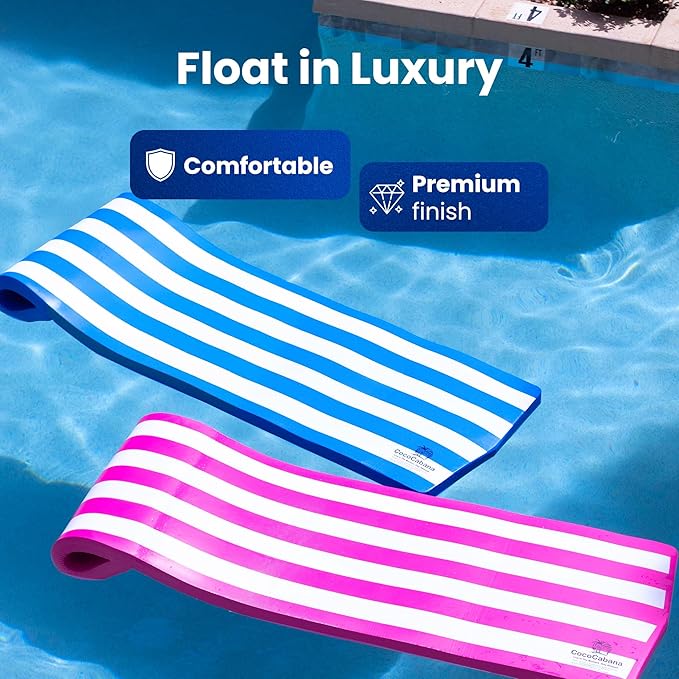 Cococabana 74 inch Foam Float for Pools & Lakes Vinyl Foam Pool Floats