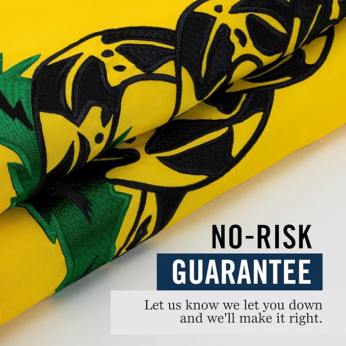 Dont Tread On Me Flag 3 x 5' ft | Gadsden Tea Party Flag | Nylon Embroidered Snake | Quadruple Stitched Fly End | 100% Guarantee | Brass Grommets for Easy Display | Premium Quality