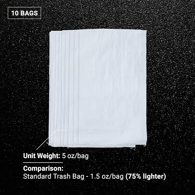 Sandbaggy Large Sandbags - Size: 31" x 45" - Thick Heavy Duty Contractor Bags, Heavy Duty Garbage Bags, Dumpster Bag, Construction Trash Bags, Contractor Bags 6 mil (10)