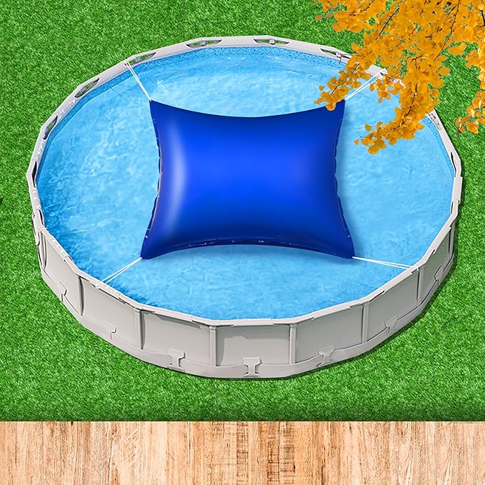 Sfcddtlg 7.8 x 6.3 Ft Large Pool Pillows for Above Ground Pools- Rectangle Winter Pool Cover Air Pillow- Inflatable Swimming Pool Closing Winter Pillow with Ropes for Support Pool Covers