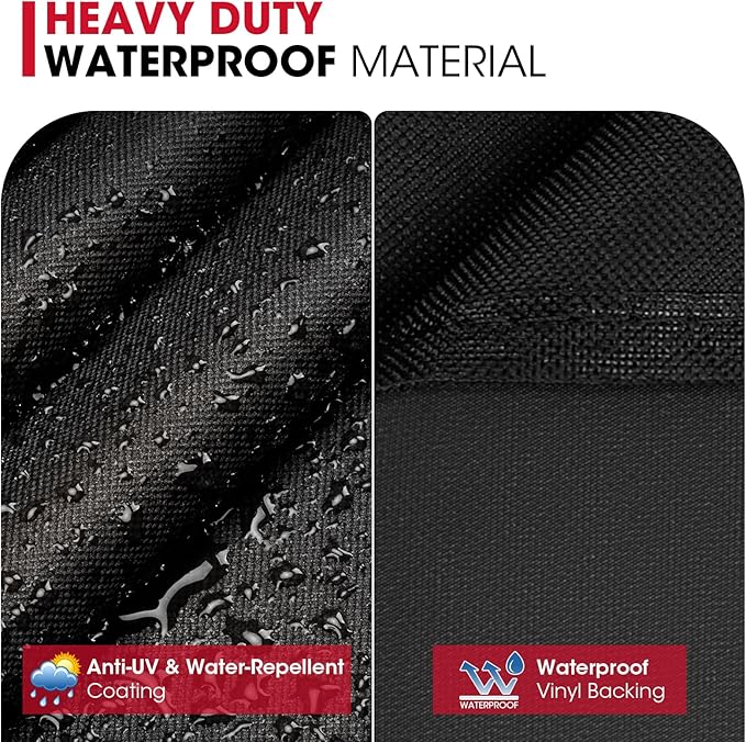 Unicook 5482 Griddle Cover for Blackstone 36 Inch Griddle with Hood, Heavy Duty Waterproof Flat Top Gas Grill Cover for Outdoor Grill, All Weather Protection, Black