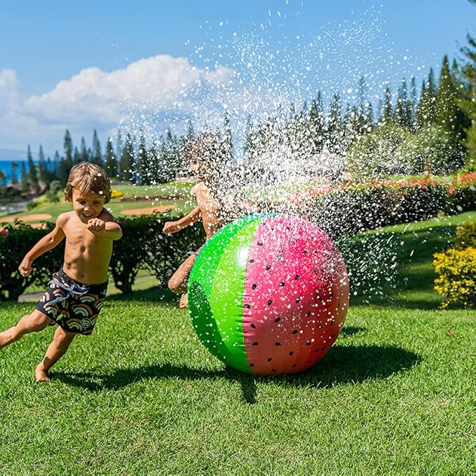 Poolcandy Giant Watermelon Beach Ball Sprinkler