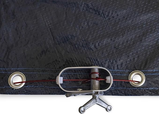 12’ ft. Premium Round Pool Winter Cover for Above Ground Pools – 10-Year Warranty, Cold and UV Resistant, Weatherproof and Durable, Winch & Cable Included