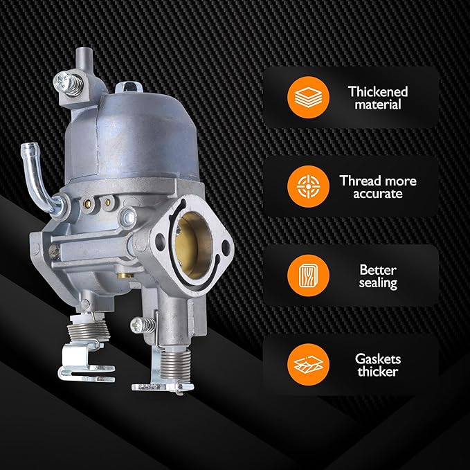 Carburetor with Fuel Pump & Filter Compatible With Kawasaki Engine EZGO RXV, 2010-2015 TXT, 2010-2014 Valor ST 400 MPT 800 Refresher 1200 Cushman 280 Commander 2200 Bellhop, Carb for 13HP FJ400D