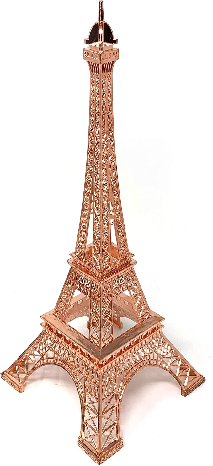 allgala 19 Inch 48CM Eiffel Tower Statue Decor Alloy Metal-Rose Gold (EF19-86196)