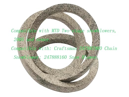 3/8" x 28 5/8" Mower Tractor Drive Belt,Snowblower Thrower Drive Belt for Craftsman MTD Two-Stage snowblowers, Replacement 754-0456 954-0456