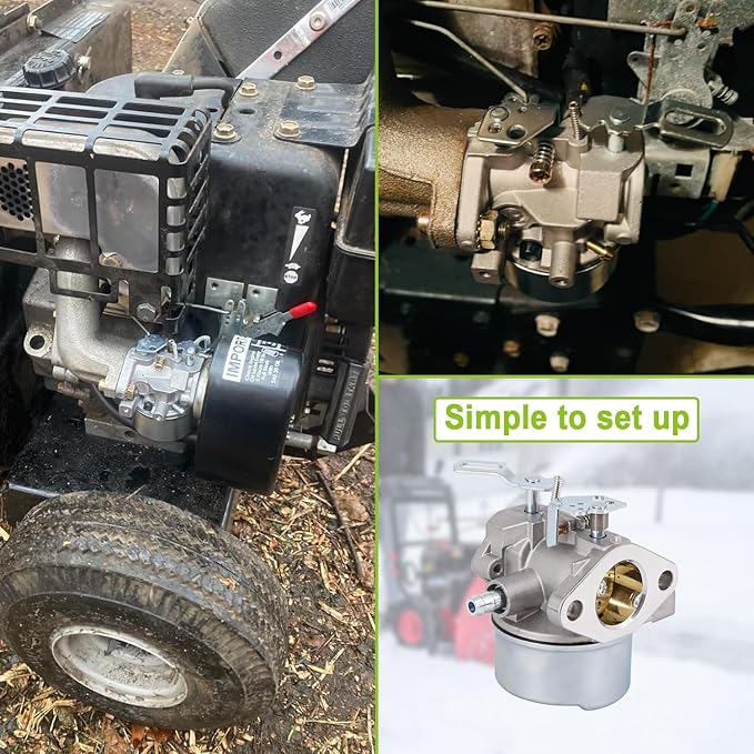 640052 Carburetor Compatible with Tecumseh Hmsk80 Hmsk90 8hp 9hp 10hp Lh318sa Lh358sa for Snow Blower Generator Chipper Shredder 640054 640349 640058 640058A Oregon 50-659 Stens 520-926 Carb