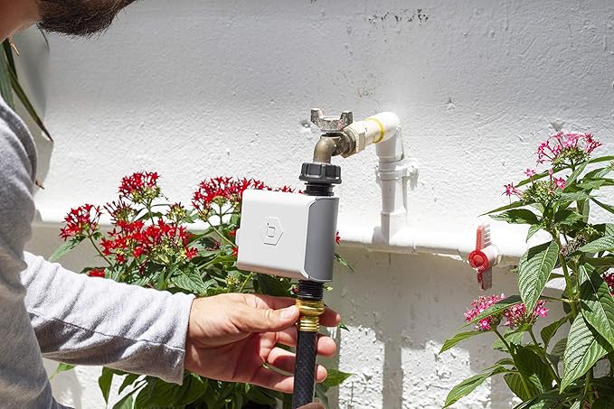 Orbit 61015 Garden Box Drip Irrigation Drip Watering Kit with B-hyve Smart 1-Outlet Hose Faucet Sprinkler Timer with B-hyve Smart Hub