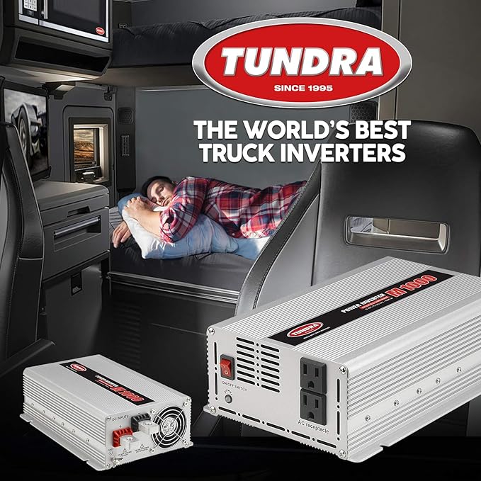 Tundra M Series - Truck Power Inverter - Modified Sine Wave 1000W / 12 Volts DC to 120 Volts AC - M1000