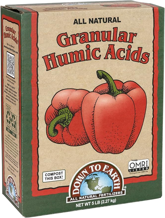 Down to Earth Organic Granular Humic Acids Fertilizer Mix, 5 lb