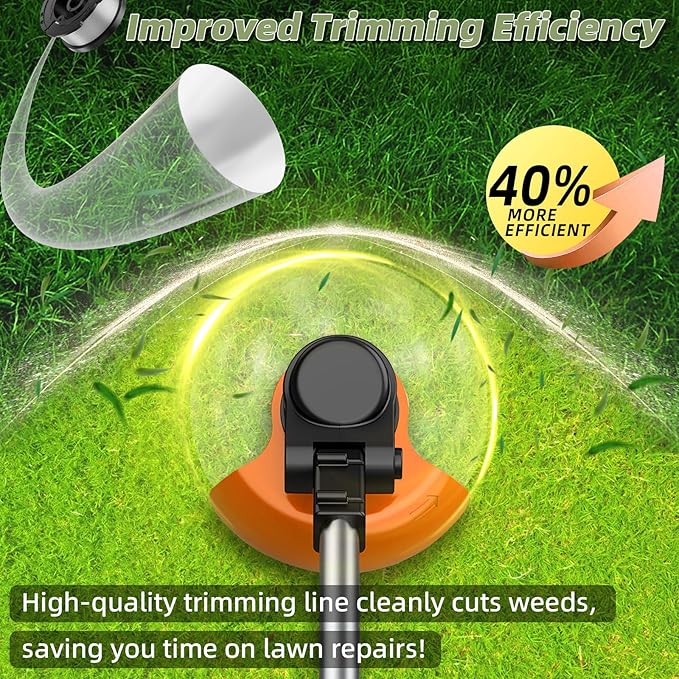 19 Pcs AF-100 Weed Eater Strings Compatible with Black and Decker Weed Eater, 0.065’’ AFS Automatic Feed Replacement Spool, 16 Pcs Spools(480ft Total), 3 Pcs RC-100-P Trimmer Caps and Springs