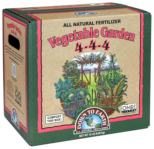 Down To Earth All Natural Fertilizers Organic Vegetable Garden Mix 4-4-4, 15 lb