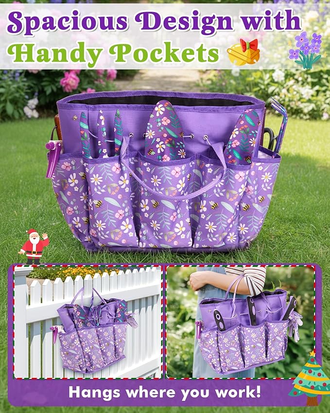 Gardening Christmas Advent Calendar for Adult Women Men 2025, 12 Days Gifts Garden Hand Tools Set with Storage Bag and Garden Gloves, Outdoor Plant Gardener Kit for Male Mom Dad Husband Wife Boyfriend