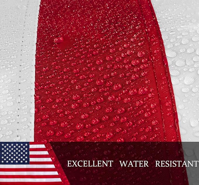 American Flag 6x10ft Long Lasting for Outside, Heavy Duty Nylon, Embroidered Stars, Brass Grommets, Perfect for Outdoor US Flags Show Your Patriotism