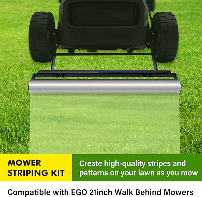 21inch Mower Striping Stainless Steel Kit Easy Install for EGO 21inch Walk Behind Mowers Instantly Upgrade Your Lawn to Professional Looking Stripes ﻿