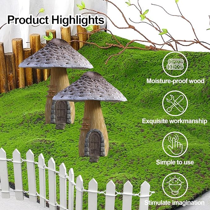 Miniature Fairy Garden Fence,DIY Wood Picket Fence Mini Ornament,Home Garden Plant Pot DIY Diorama Project (White,1.96"x 35.4")