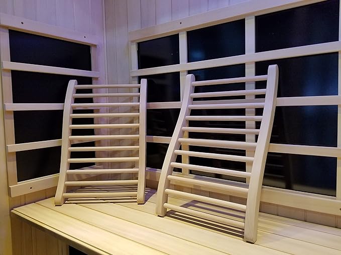 S-Shape Universal Sauna Backrest (Canadian Premium Hemlock Wood)