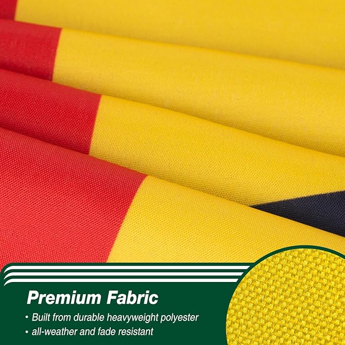 Ghana Ghanaian Flag 3x5 ft Outdoor, Double Sided 3 Ply Heavy Duty National Flag for GH, 100% Quality Polyester Ghanaian Banner with Brass Grommets 4 Rows Stitches