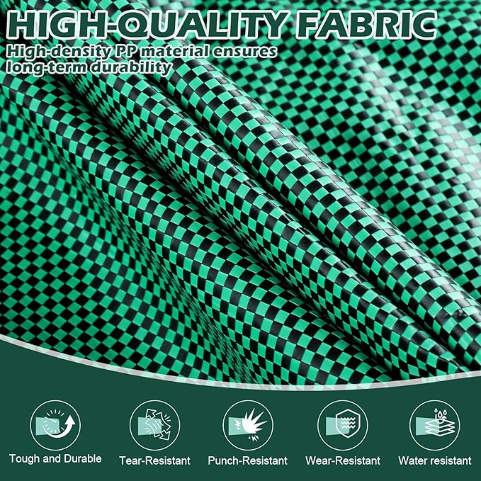 72 Gallons Lawn and Leaf Bags,Reusable Yard Waste Bags with Gardening Gloves,Heavy Duty Garden Bags with 4 Handles for Lawn Care, Camping & Recycling(3 Pack）