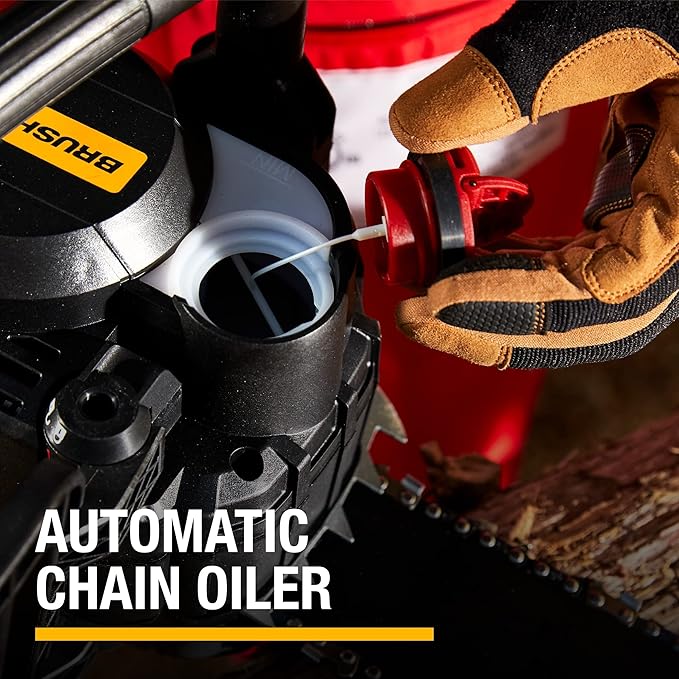 Cat DG630 60V Brushless 16” Chainsaw, Battery Chainsaw with Tool-Free Chain Tensioning, Electric Chainsaw Cordless with Chain Brake for Safety – Battery & Charger Included