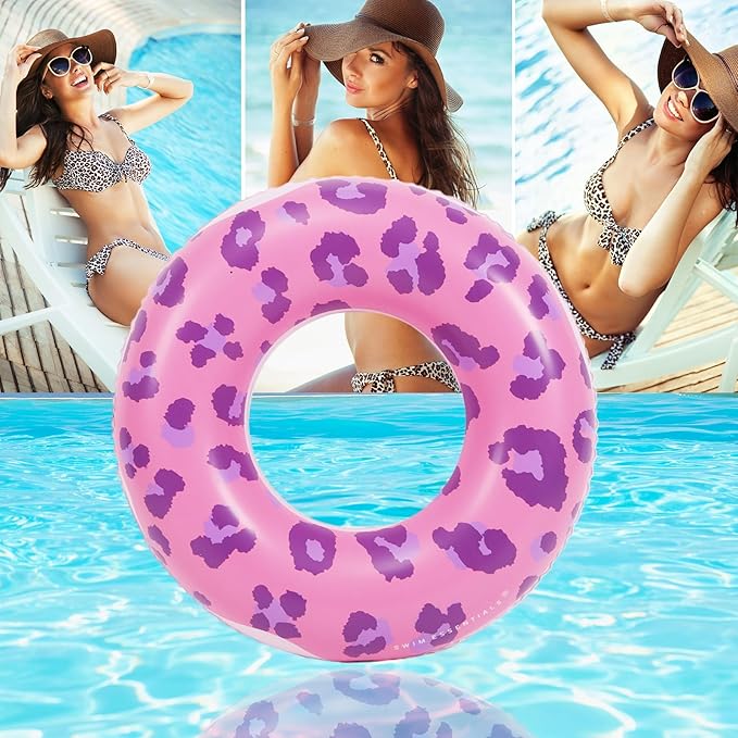 Inflatable Pool Float Tube -35 in Tube Float for Adult,Inflatable Swim Tube Raft Premium Swim Ring Heavy Duty Vinyl Flotation Pool Floats for The Beach, Party, Vacation, UV Resistant - Pool Party