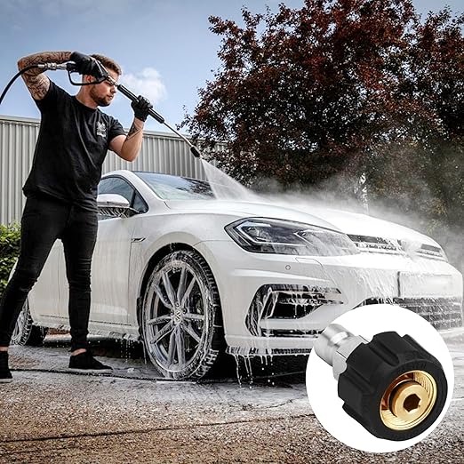Pressure Washer Adapter Set, Pressure Washer Quick Connect Fittings, Set Quick Connect Kit with M22 Swivel to 3/8'' Quick Connect, 3/4" to Quick Release, M22-14 Fittings, 8 PCS