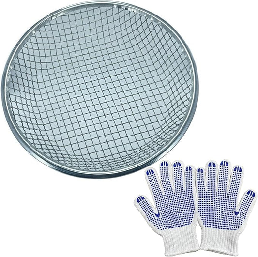Mesh Gardening Sifter, 10mm Sieve mesh Size， Perfect for 5 Gallon Bucket,for Sand Rocks Dirt Compost (10mm)