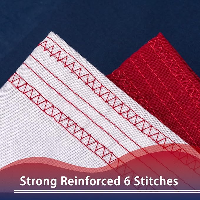 American Flag 15X25ft Deluxe Super Tough Series, Heavy Duty Spun Polyester, 6 Brass Grommets, All Weather Large US Flag USA High Wind with Embroidered Stars, Oversized Flags Outdoor Outside