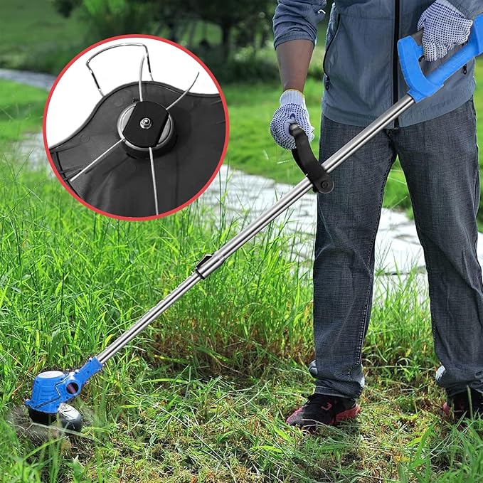 String Trimmer Head Electric Weed Trimmer Blade Replacement Steel Wire Line Trimmer Spool Wire Weed Trimmer Head Weed Wacker Attachment for Cordless Grass Trimmers (10Pcs, Bore 0.2inch/5.5mm)