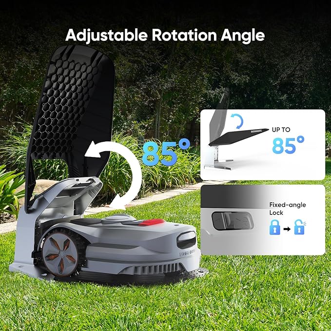 SUNSEEKER X7 Wireless Robot Lawn Mower 0.75 Acre/ 32,000Sq. Ft, with Garage, Vision AI System & RTK, Path Planning, Adaptive Floating Cut Height up to 4", for Medium to Large Yards