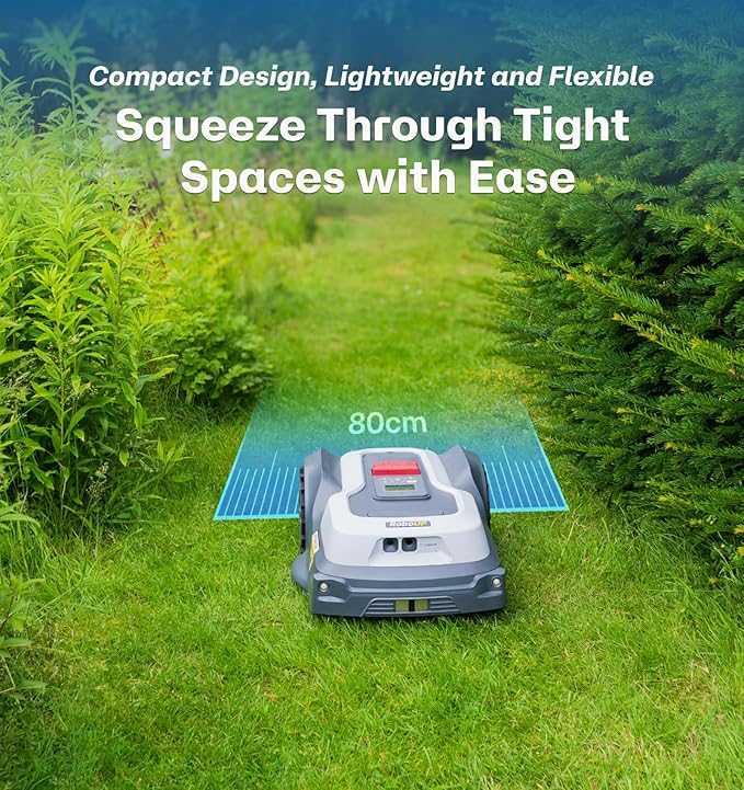 T1200Pro Robot Lawn Mower, 0.35 Acre, RTK+AI Vision Wire-Free Automatic Lawn Mowing, Smart App Control, Routenplaning, Obstacle Avoidance, Auto-Recharge, 20° Slope