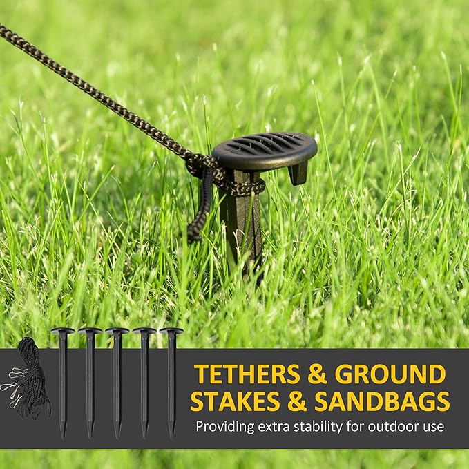 12ft Inflatable Halloween Decoration Pumpkin Reaper with Skeleton Skull, Waterproof Outdoor Decorations, Blow Up LED Yard Decor for Garden, Lawn, Party, Holiday