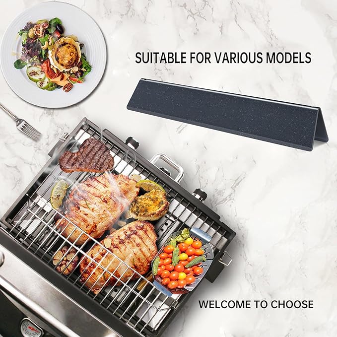 Grill Grates Flavorizer Bars Grill Parts for Weber Spirit 2 Spirit II E-310, E-320, S-310, S-320, 7636 7638 7639 GS4 Spirit 300 Series, 17” Porcelain Steel BBQ Grid Replacement Accessories