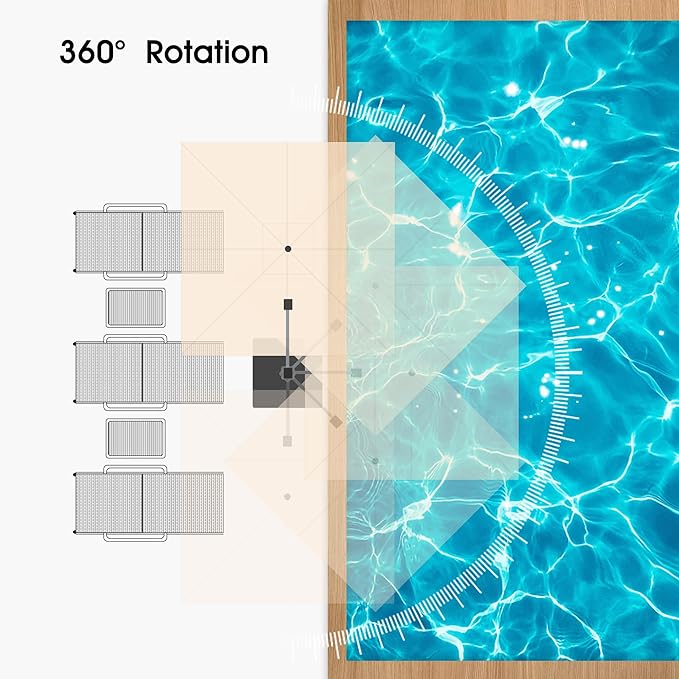 PURPLE LEAF 9 X 12 FT Cantilever Patio Umbrellas with Base Included, Large Square Offset Umbrella with 360° Rotation, Outdoor Aluminum Pool Umbrella for Pool Lawn Garden, Beige